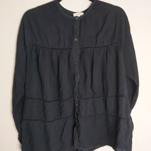 Wilfred Aritzia Peasant Style Blouse